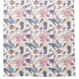 Meeresleben unter dem Meer Duschvorhang