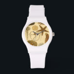 Meereslebewesen Armbanduhr<br><div class="desc">Gehen Sie unter Wasser,  um das Meer mit all diesen verschiedenen Meereslebewesen zu erkunden. Dieses Vintage Kunstwerk ist eine perfekte Ergänzung für alle Seemannliebhaber. Holen Sie sich noch heute Ihren Kunstdruck auf Ihr Produkt.</div>