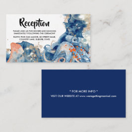 Meereslebewesen des Ozeans Ozeanblau Begleitkarte