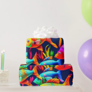 Meereslebewesen Fischkorallen Sommervibes Packpapi Geschenkpapier