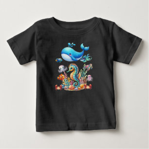 Meereslebewesen Kinder Baby T-shirt