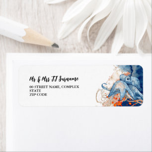 Meereslebewesen Orangenblau