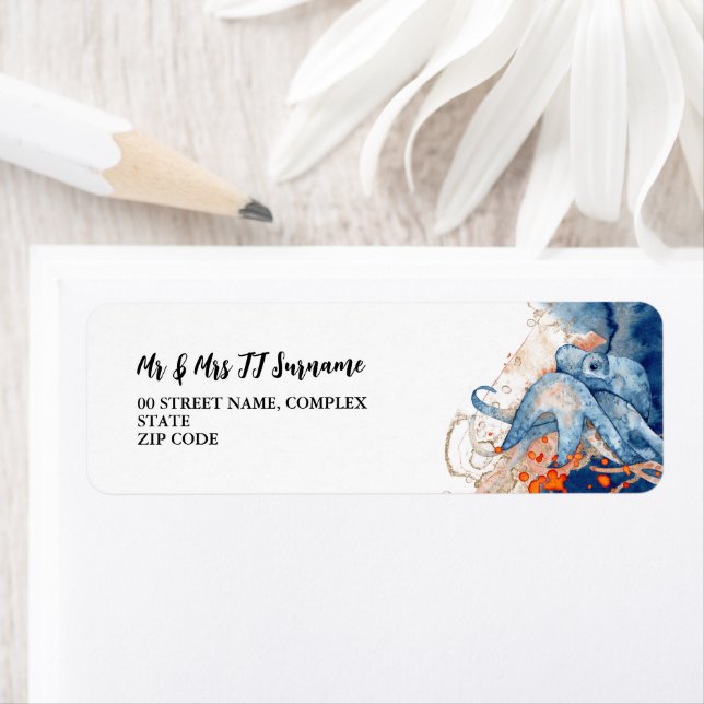 Meereslebewesen Orangenblau (Insitu)