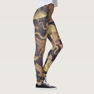 Meereslebewesen, Pompeji-Mosaik Leggings