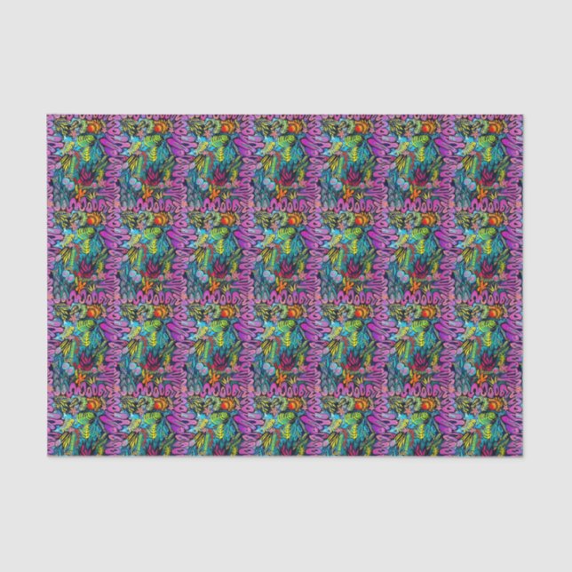 Meereslebewesen Seidenpapier (Vorderseite)