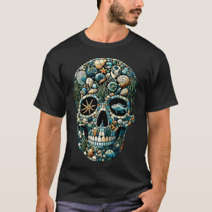 Meeresmosaik: Ozeanschädelkunst T-Shirt