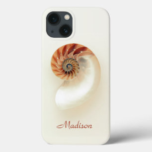 Meeresmuschel Personalisierter Name Minimalist Chi Case-Mate iPhone Hülle