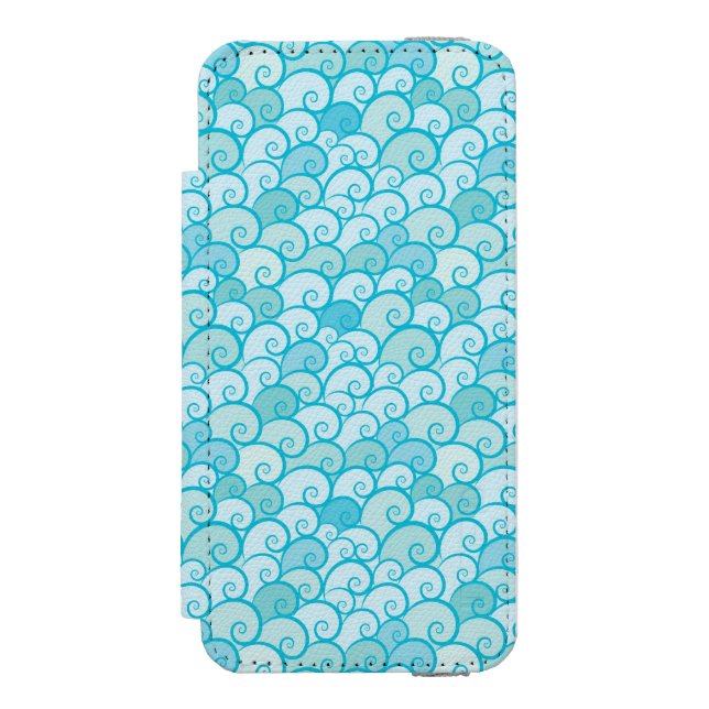 Meeresmuster Incipio iPhone Geldbeutel-Hülle (Folio Vorderseite)