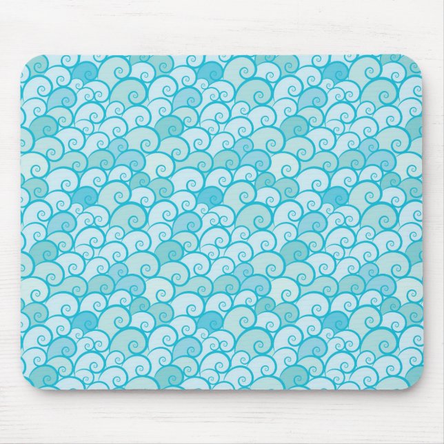 Meeresmuster Mousepad (Vorne)