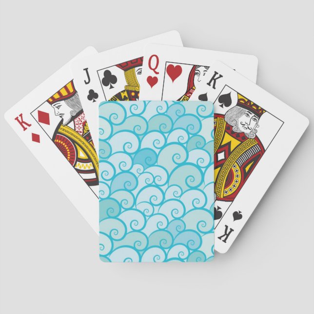 Meeresmuster Spielkarten (Rückseite)