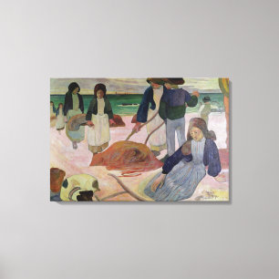 Meerespflanze-Sammler Paul Gauguins  , 1889 Leinwanddruck