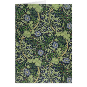 Meerespflanze-Tapeten-Entwurf, gedruckt durch