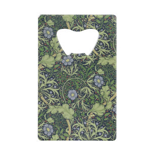 Meerespflanze-Tapeten-Entwurf, gedruckt durch Kreditkartenflaschenöffner