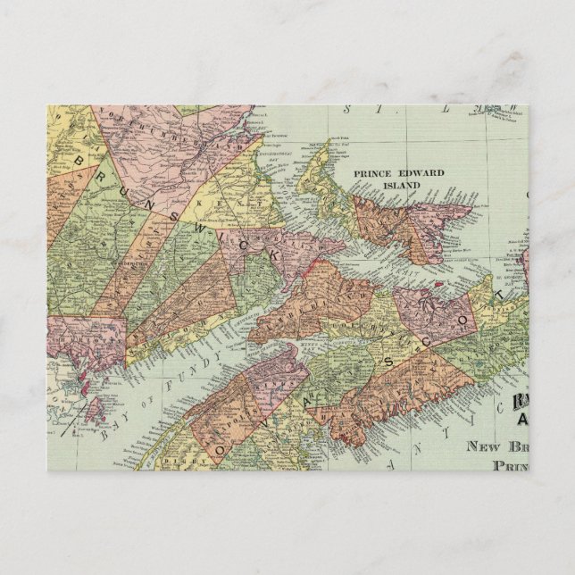 Meeresprovinzen Kanadas Postkarte (Vorderseite)