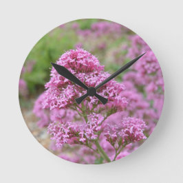 Meeresrosa Runde Wanduhr