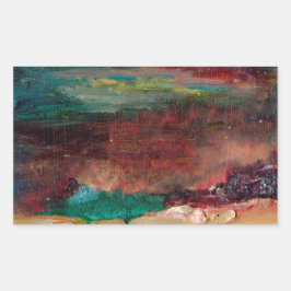 Meeresschatz Rechteckiger Aufkleber