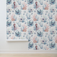 Meeresschätze Wasserfarbenmuster