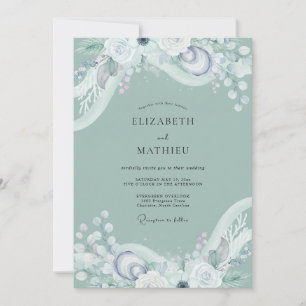 Meeresschaum Ätherische Weinrebe Hochzeit Einladung