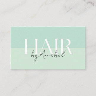 Meeresschaum Grün Haarstylist QR Code Visitenkarte