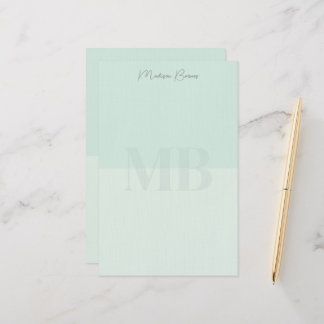 Meeresschaum Grün Personalisiertes Briefpapier