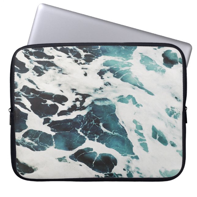 Meeresschaum Laptopschutzhülle (Vorderseite)