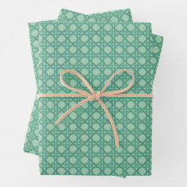 Meeresschaum-Rattan-Geschenkverpackungsbögen Geschenkpapier Set