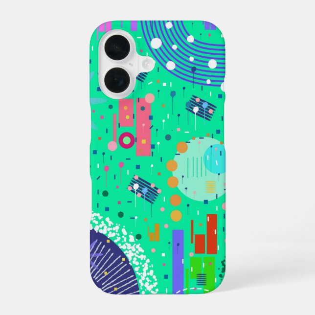 Meeresschaum Sommer: Abstrakte Kunst  iPhone 16 Hülle (Rückseite)