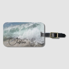 Meeresschaumwelle Personalisiert Gepäckanhänger