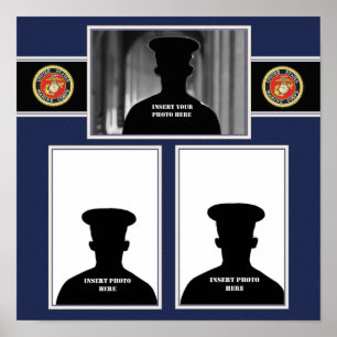 Meeresschild-FotoCollage Poster