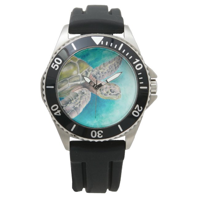 Meeresschildkröte Armbanduhr (Vorderseite)