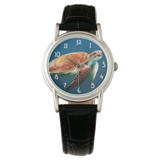 Meeresschildkröte Armbanduhr (Vorderseite)