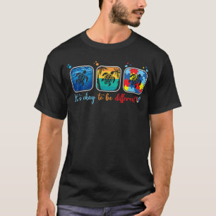 Meeresschildkröte Autismus-Bewusstsein Es Ist Okay T-Shirt