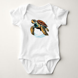 Meeresschildkröte Baby Strampler