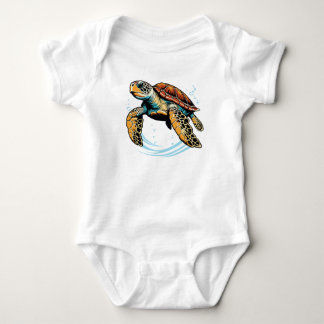 Meeresschildkröte Baby Strampler