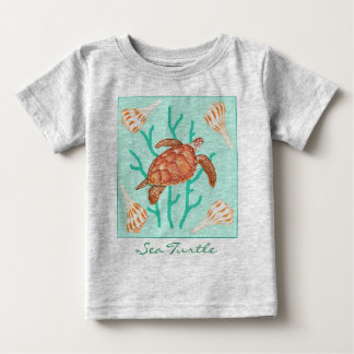 Meeresschildkröte Baby T-shirt