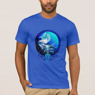 MEERESSCHILDKRÖTE BLAUER MOND RENNEN T-Shirt