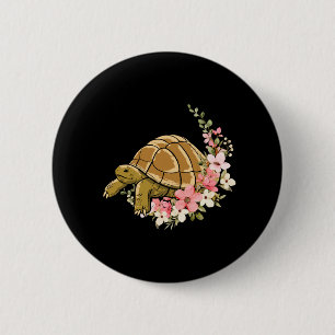 Meeresschildkröte Blume Floral Button