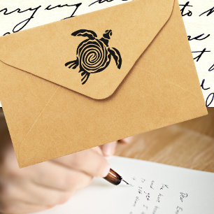 Meeresschildkröte-Briefmarke Permastempel