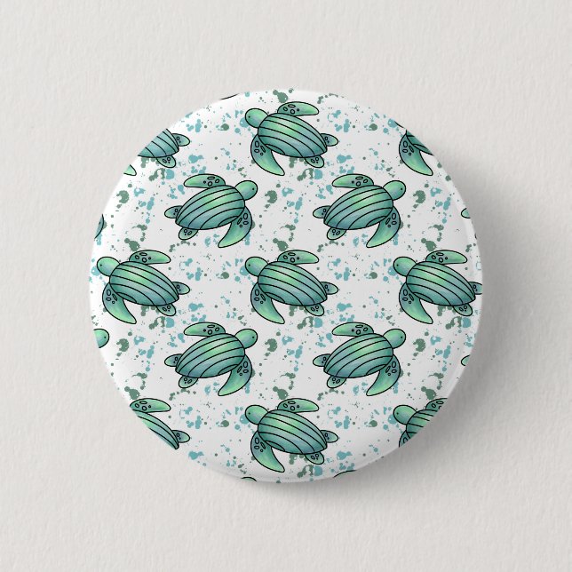 Meeresschildkröte Button (Vorderseite)