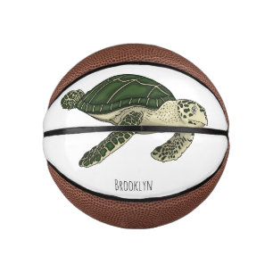Meeresschildkröte-Cartoon Mini Basketball