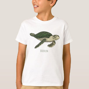 Meeresschildkröte-Cartoon T-Shirt