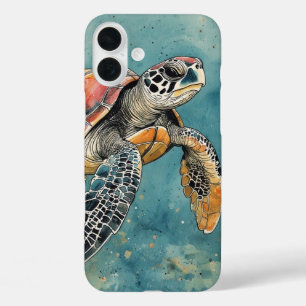 Meeresschildkröte iPhone 16 Plus Hülle