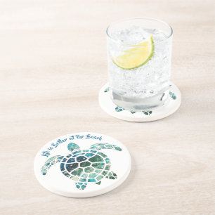 Meeresschildkröte - Das Leben am Strand ist besser Getränkeuntersetzer