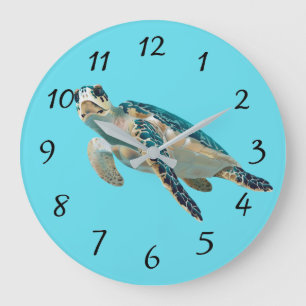 Meeresschildkröte Große Wanduhr