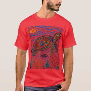 Meeresschildkröte inspiriert von Mola-Kunstwerken T-Shirt