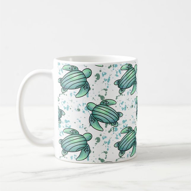Meeresschildkröte Kaffeetasse (Links)