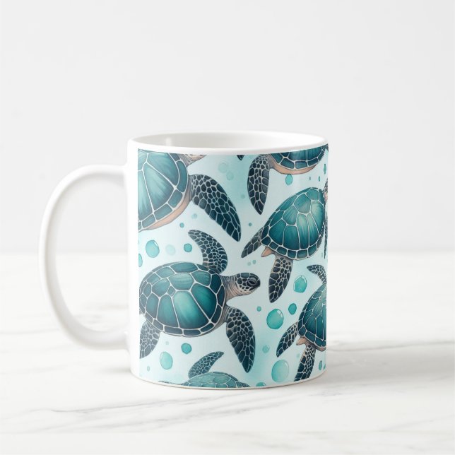 Meeresschildkröte Kaffeetasse (Links)