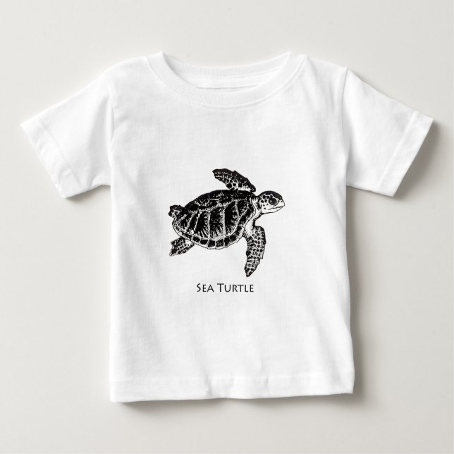 Meeresschildkröte (Kemps Ridley) Baby T-shirt (Vorderseite)