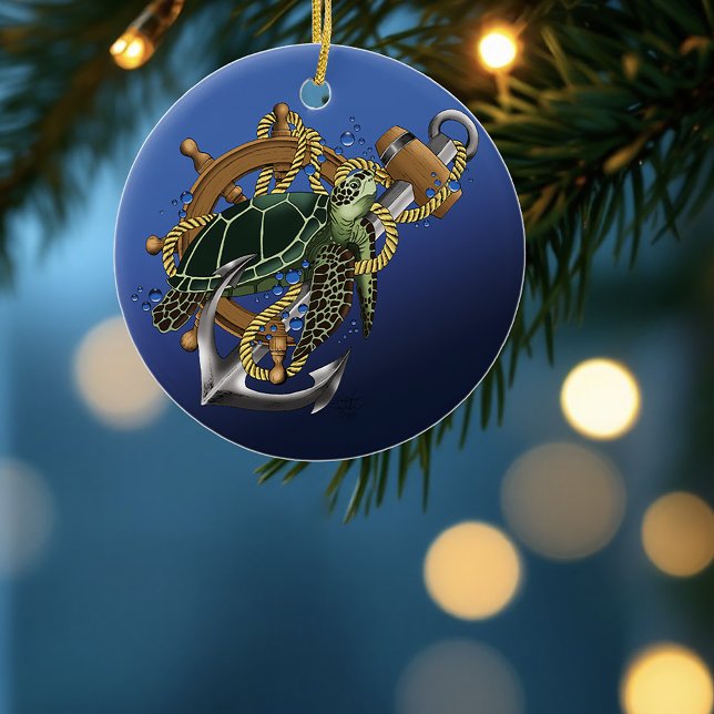 Meeresschildkröte Keramik Ornament (Von Creator hochgeladen)