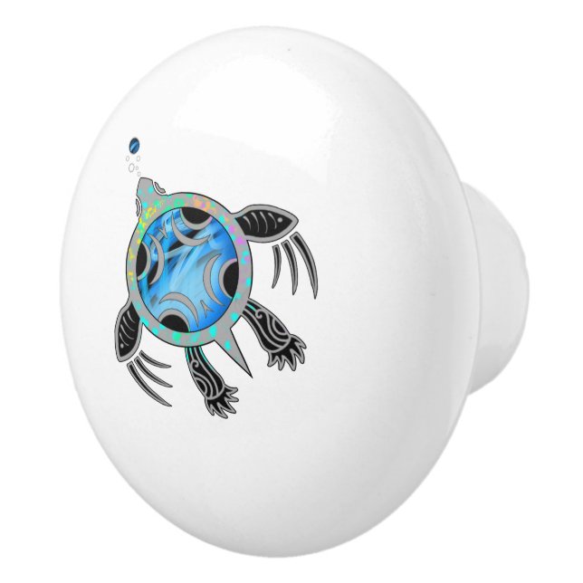 Meeresschildkröte Keramikknauf (Rechts)